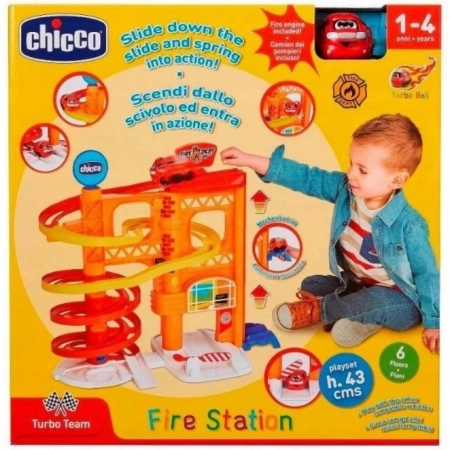Chicco Straż Pożarna Remiza TURBO KULA + autko